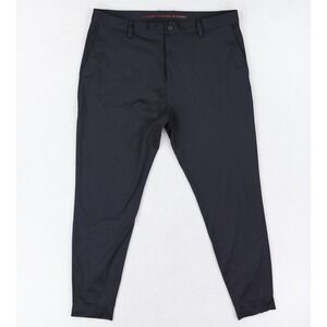 Rhone Commuter Pants Mens 35x29 Black Stretch Slim Tapered Tech Ankle Zip
